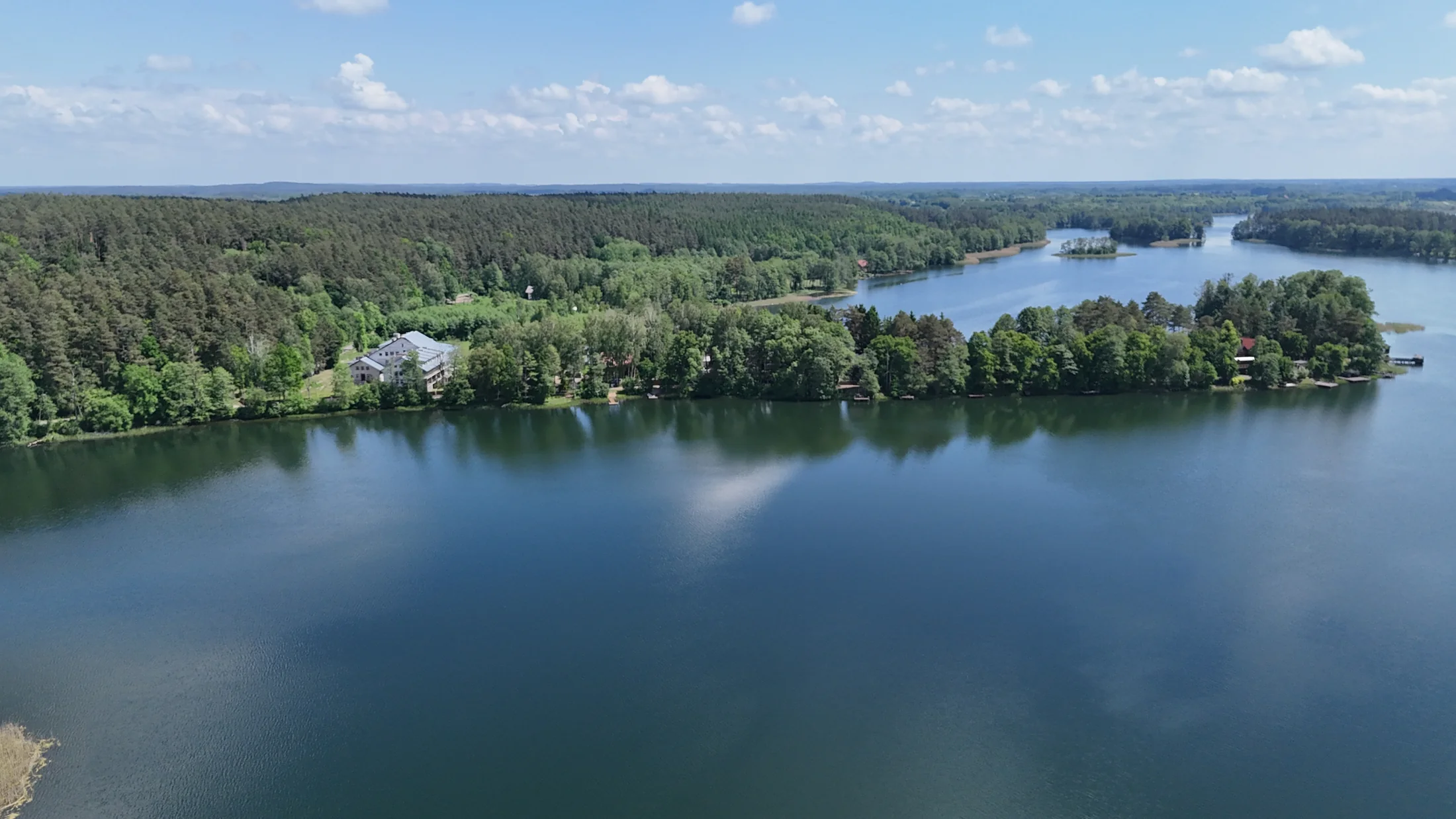 Jezioro Kalwa i leśne brzegi